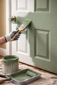 Profesionální nátěr dveří zajišťuje rovnoměrný povrch, dlouhou životnost a estetický vzhled interiéru.